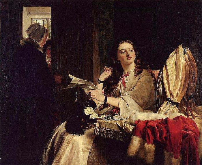 John callcott horsley,R.A. St. Valentine's Day Norge oil painting art